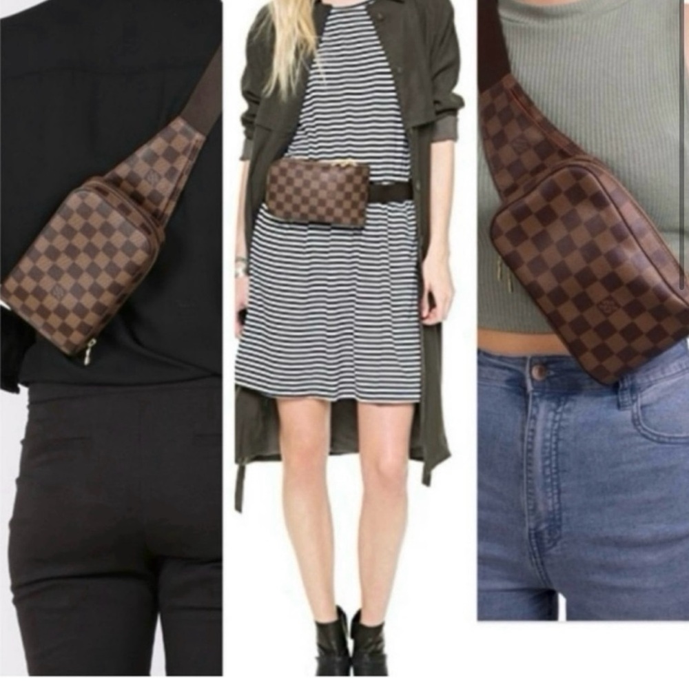 Authentic Louis Vuitton geronimos damier bum bag mini bag crossbody damier - Picture 2 of 16